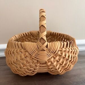 Handcrafted Tan Woven Basket